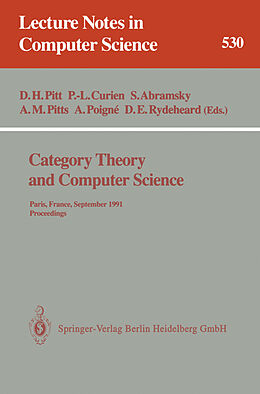 Kartonierter Einband Category Theory and Computer Science von 
