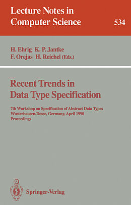 Kartonierter Einband Recent Trends in Data Type Specification von 