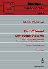 Couverture cartonnée Fault-Tolerant Computing Systems de 