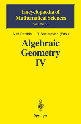 Fester Einband Algebraic Geometry IV. Vol.4 von 