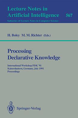 Kartonierter Einband Processing Declarative Knowledge von 