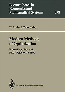 Couverture cartonnée Modern Methods of Optimization de 