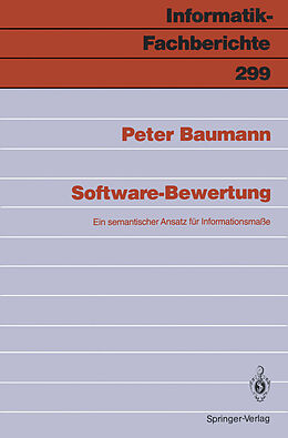 Kartonierter Einband Software-Bewertung von Peter Baumann