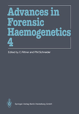 Kartonierter Einband Advances in Forensic Haemogenetics von 