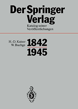 Fester Einband Der Springer-Verlag von 
