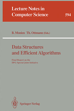 Kartonierter Einband Data Structures and Efficient Algorithms von 