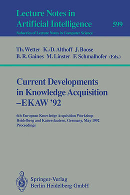 Kartonierter Einband Current Developments in Knowledge Acquisition - EKAW'92 von 
