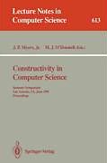 Kartonierter Einband Constructivity in Computer Science von 