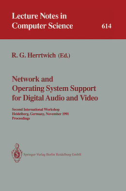 Couverture cartonnée Network and Operating System Support for Digital Audio and Video de 