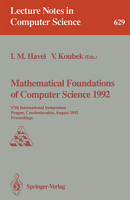 Kartonierter Einband Mathematical Foundations of Computer Science 1992 von 