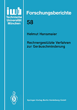 Kartonierter Einband Rechnergestützte Verfahren zur Geräuschminderung von Helmut Hansmaier
