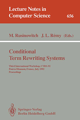 Kartonierter Einband Conditional Term Rewriting Systems von 