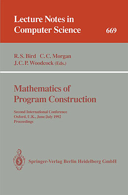 Kartonierter Einband Mathematics of Program Construction von 