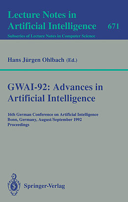 Kartonierter Einband GWAI-92: Advances in Artificial Intelligence von 