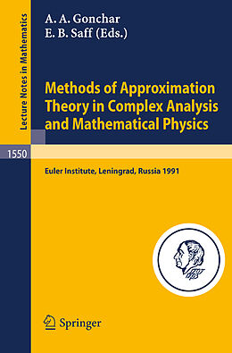 Couverture cartonnée Methods of Approximation Theory in Complex Analysis and Mathematical Physics de 