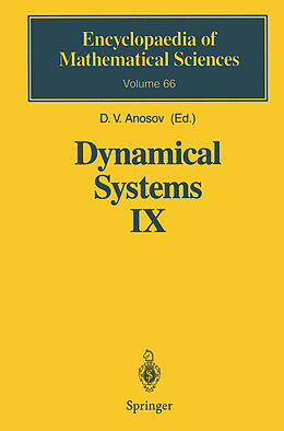 Fester Einband Dynamical Systems IX von 
