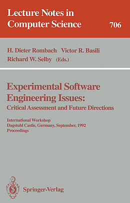 Kartonierter Einband Experimental Software Engineering Issues: von 