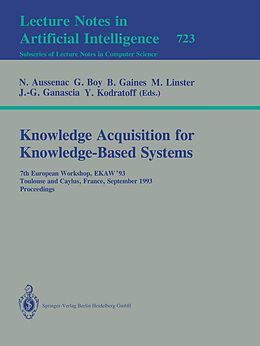Kartonierter Einband Knowledge Acquisition for Knowledge-Based Systems von 