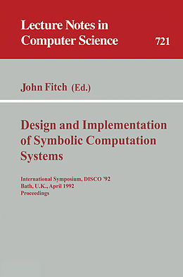 Kartonierter Einband Design and Implementation of Symbolic Computation Systems von 