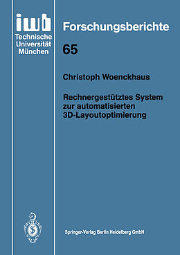Kartonierter Einband Rechnergestütztes System zur automatisierten 3D-Layoutoptimierung von Christoph Woenckhaus