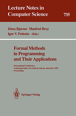 Kartonierter Einband Formal Methods in Programming and Their Applications von 