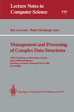 Kartonierter Einband Management and Processing of Complex Data Structures von 