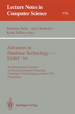 Kartonierter Einband Advances in Database Technology - EDBT '94 von 