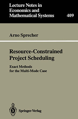 Couverture cartonnée Resource-Constrained Project Scheduling de Arno Sprecher