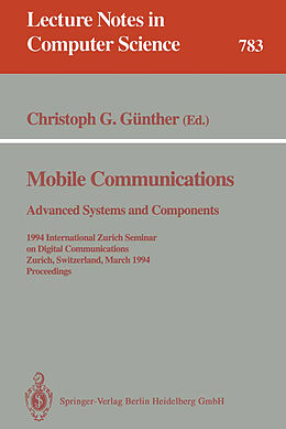 Kartonierter Einband Mobile Communications - Advanced Systems and Components von 