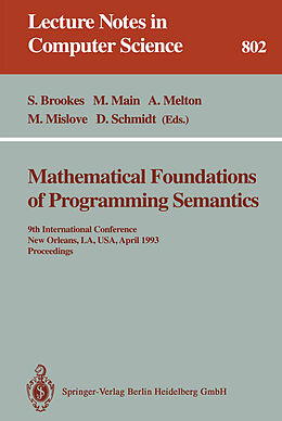 Kartonierter Einband Mathematical Foundations of Programming Semantics von 