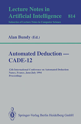 Kartonierter Einband Automated Deduction   CADE-12 von 