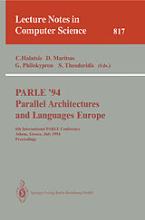 Couverture cartonnée PARLE '94 Parallel Architectures and Languages Europe de 