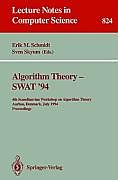 Kartonierter Einband Algorithm Theory - SWAT '94 von 