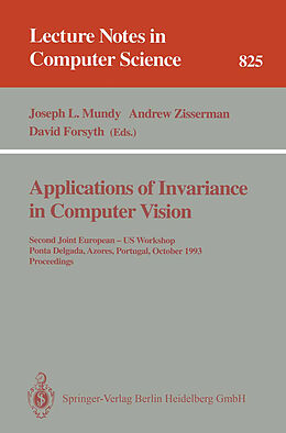 Kartonierter Einband Applications of Invariance in Computer Vision von 