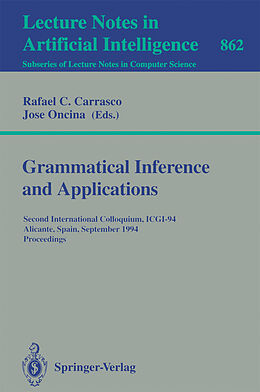 Kartonierter Einband Grammatical Inference and Applications von 
