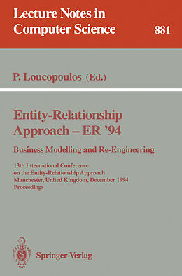Kartonierter Einband Entity-Relationship Approach - ER '94. Business Modelling and Re-Engineering von 