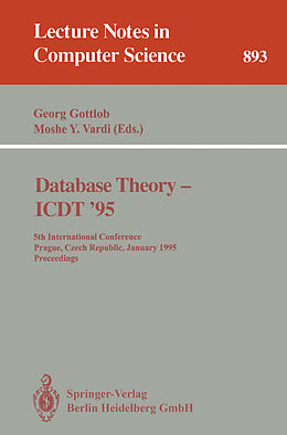 Kartonierter Einband Database Theory - ICDT '95 von 