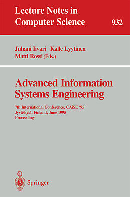 Kartonierter Einband Advanced Information Systems Engineering von 