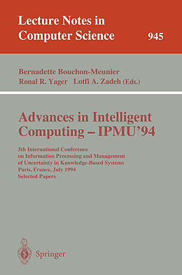 Kartonierter Einband Advances in Intelligent Computing - IPMU '94 von 