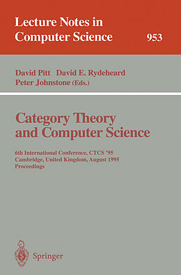 Kartonierter Einband Category Theory and Computer Science von 