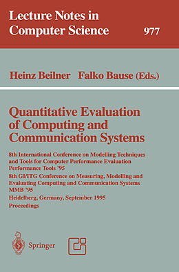 Kartonierter Einband Quantitative Evaluation of Computing and Communication Systems von 