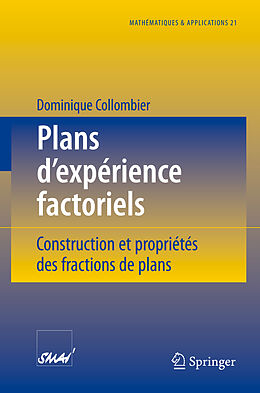 Couverture cartonnée Plans d'expérience factoriels de Dominique Collombier