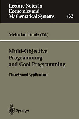 Kartonierter Einband Multi-Objective Programming and Goal Programming von 