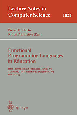Kartonierter Einband Functional Programming Languages in Education von 