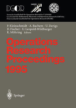 Kartonierter Einband Operations Research Proceedings 1995 von 