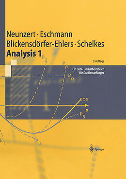 Kartonierter Einband Analysis 1 von H Neunzert, Winfried G. Eschmann, Arndt Blickensdörfer-Ehlers