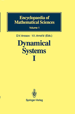 Kartonierter Einband Dynamical Systems I von V. I. Arnold, D. V. Anosov, V. Z. Grines