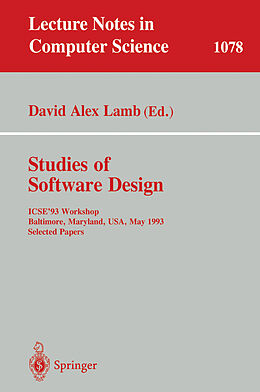 Kartonierter Einband Studies of Software Design von 