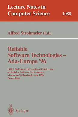 Kartonierter Einband Reliable Software Technologies - Ada Europe 96 von 