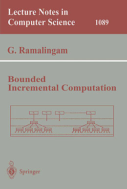 Kartonierter Einband Bounded Incremental Computation von G. Ramalingam